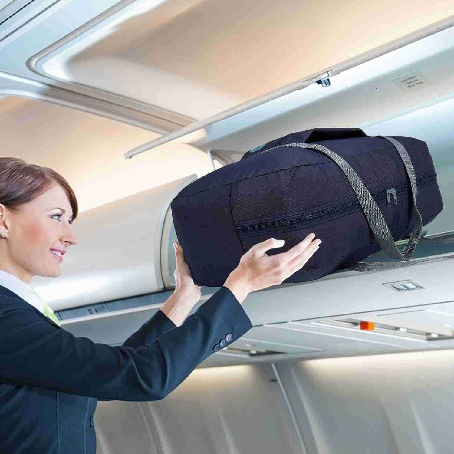 For Spirit Airlines Personal Item Bag 18x14x8 Travel Duffel Bag Underseat Foldable Carryon Luggage for Women W250915