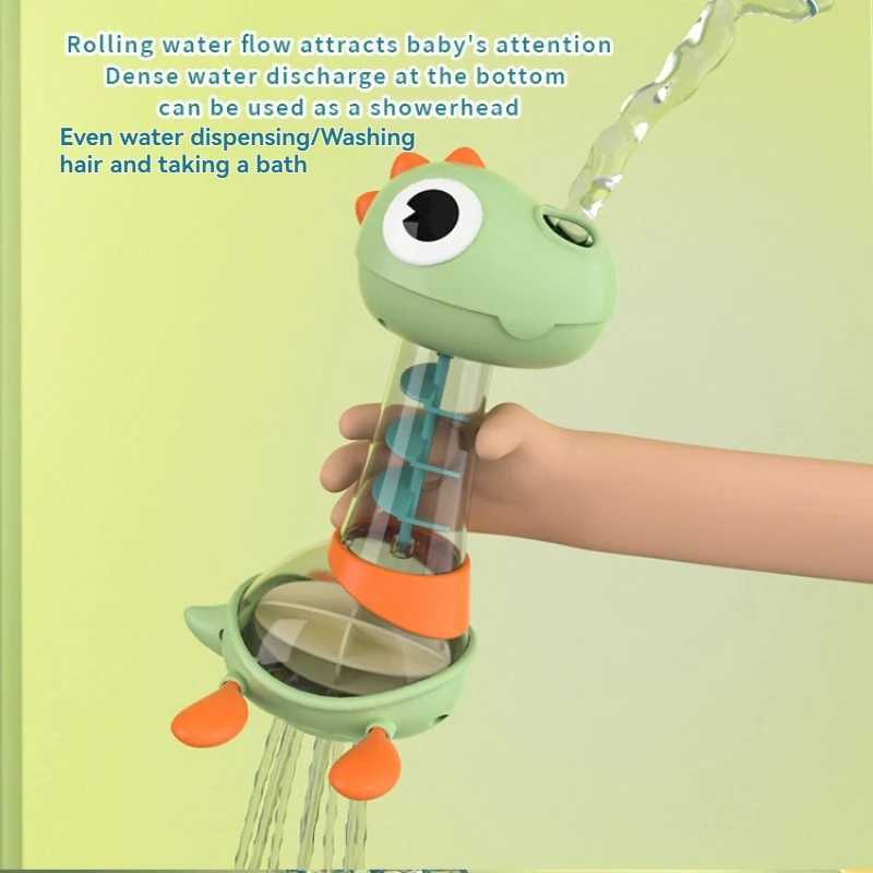 2025 Childrens Bathing Water Spray Dinosaur Rotating Shower Head Baby Bathroom Playful Water Childrens Bathing Toys C250915