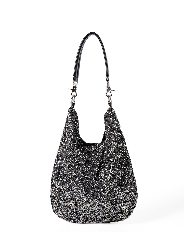 Korean-Style Niche Design Personality Fashion Sequined Tote New Style Versatile Large-Capacity Handbag Shoulder Bag For Women