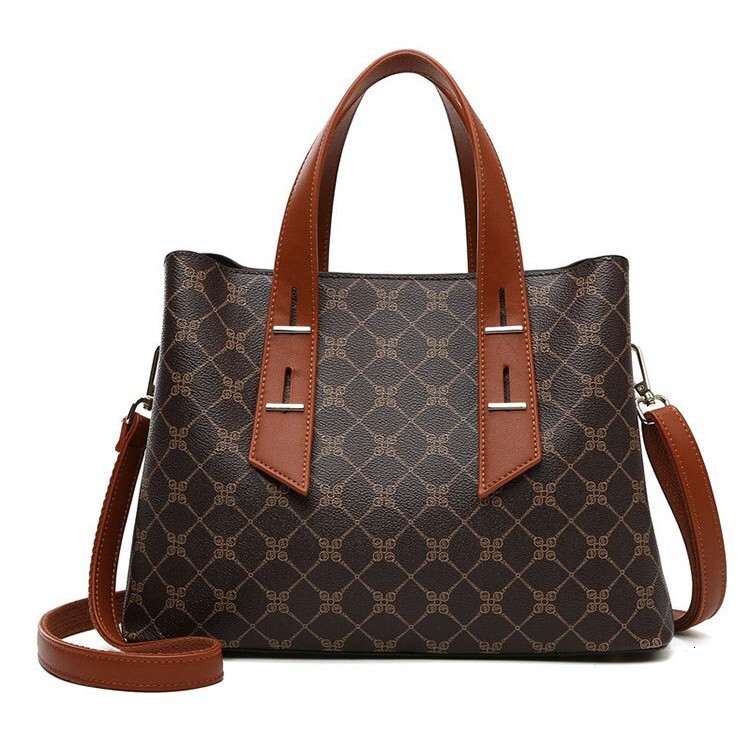 Women S Handbag New Printed Shoulder Bag Versatile Designer Bag Elegant Free Shipping Luxury Bag Commuter Tote Bag For Middle Aged Women