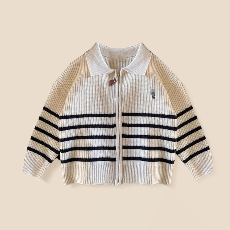 Baby POLO Sweater Kids Knit Cardigan Boys Girls Sweaters Jackets Childrens Coat Childrens Clothing L251104