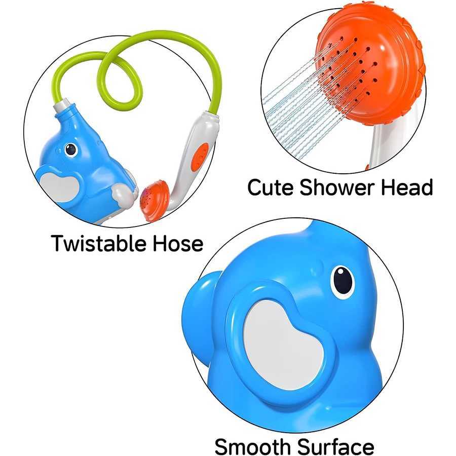 Elephant Baby Bath Shower Head Toys for Kids Bath Toys for Infants Kids Swimming Pool Toys Bathtub Toys Toddlers Newborn Infants C250915