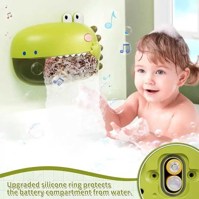 Dinosaur Automatic Bubble Machine Bath Toys for ToddlersBlows Bubbles and Plays 12 SongsSingAlong Christmas birthday gift C250915