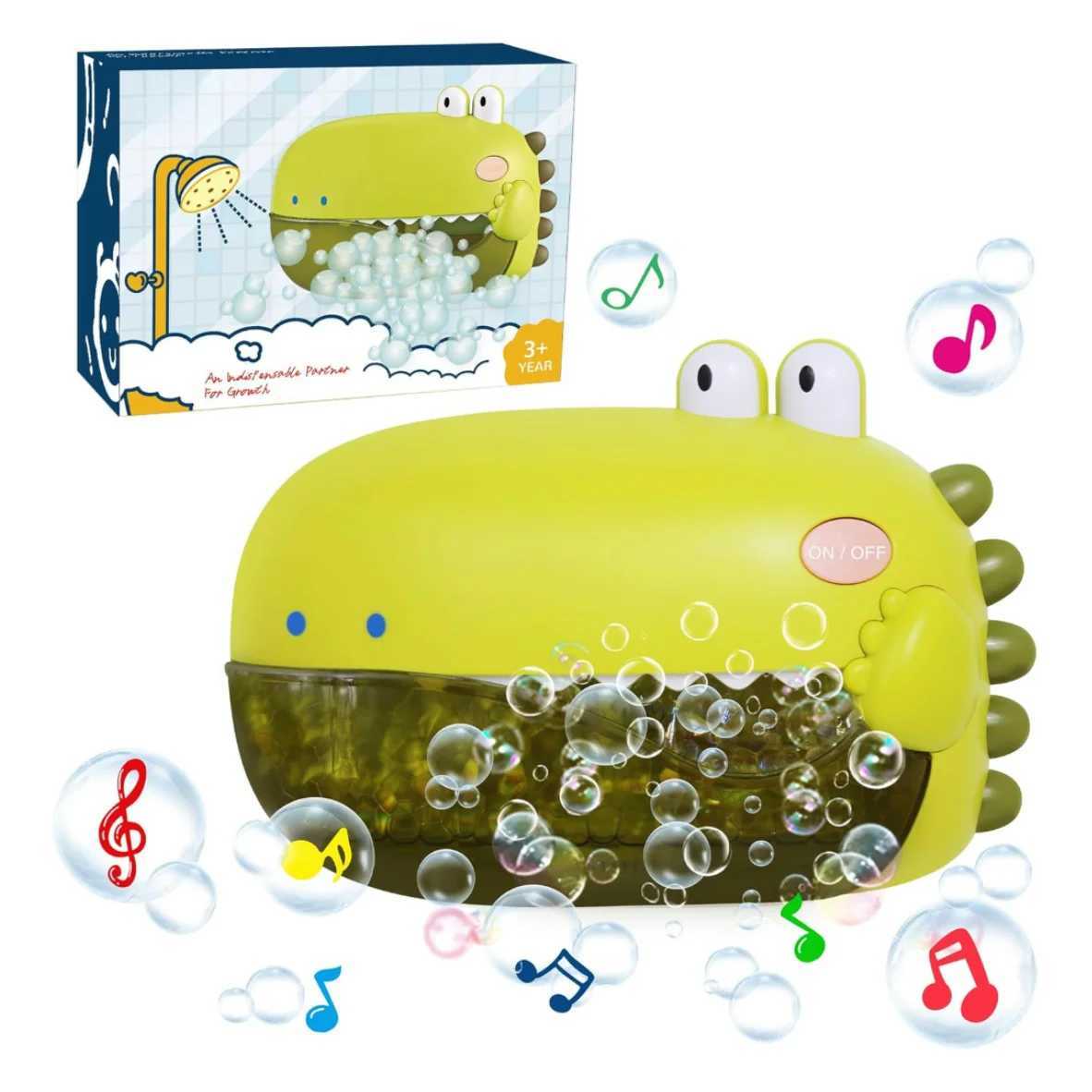 Dinosaur Automatic Bubble Machine Bath Toys for ToddlersBlows Bubbles and Plays 12 SongsSingAlong Christmas birthday gift C250915