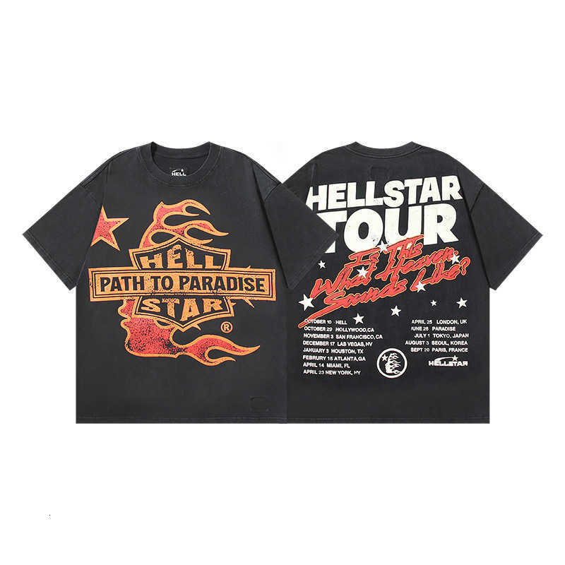 American Fashion Trend Brand Cartoon Pattern Oversized T-shirt Womens Y2K Street Hip-hop Harajuku Loose Round Neck Shirt W250804