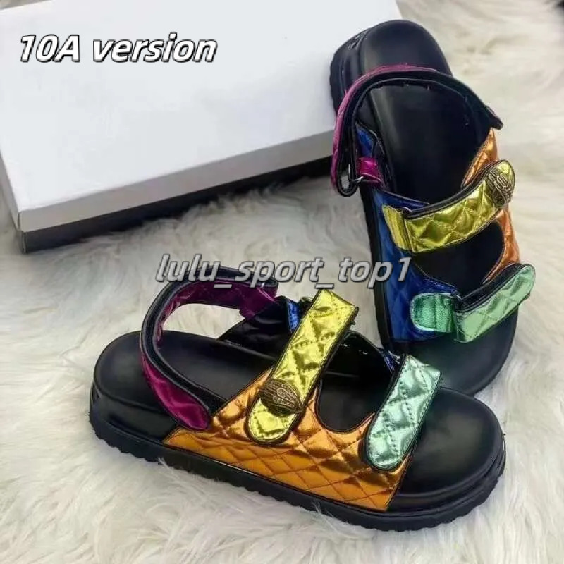 2025 10A kurt gegiers Sandals Summer Shoes Fashion Beach Sliders Rhinestone Rainbow Slipper Casual Classic Trend Designe Outdoors Slippers 186