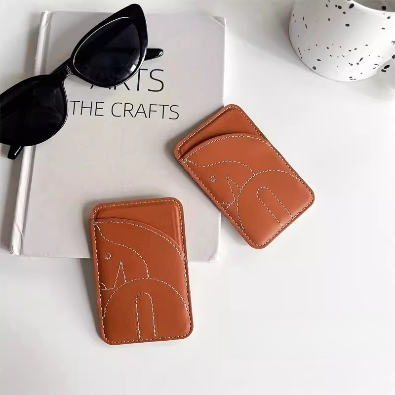 stampup Mage Safe, Leather Holder Magnetic Phone Case NFC Accessories, ID Card Storage Bag