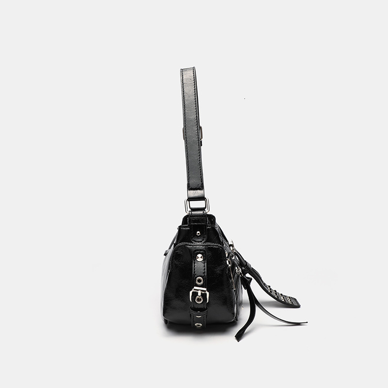 Girls Y2k Shoulder Bags for Women Large Capacity Grunge Tote Handbag er Female Multi-pocket Underarm Bag Trend 241104