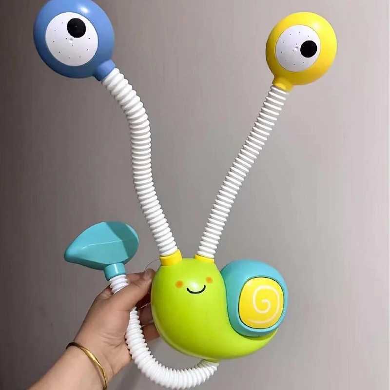 Electric Dual Spray Bath Toy for Toddler Cartoon Snail Shower Head wth Water Play Sensory Fun BPAFree Baby Bathtub Learning Set C250915