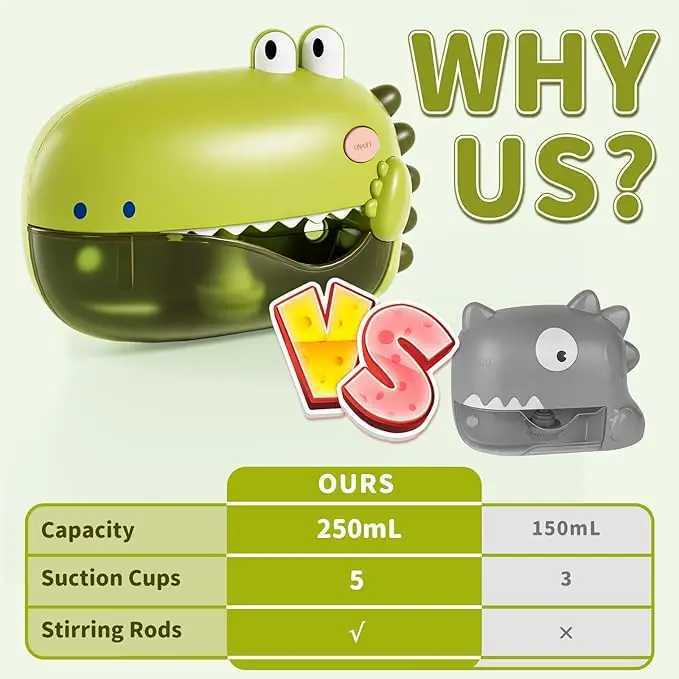 Dinosaur Automatic Bubble Machine Bath Toys for ToddlersBlows Bubbles and Plays 12 SongsSingAlong Christmas birthday gift C250915