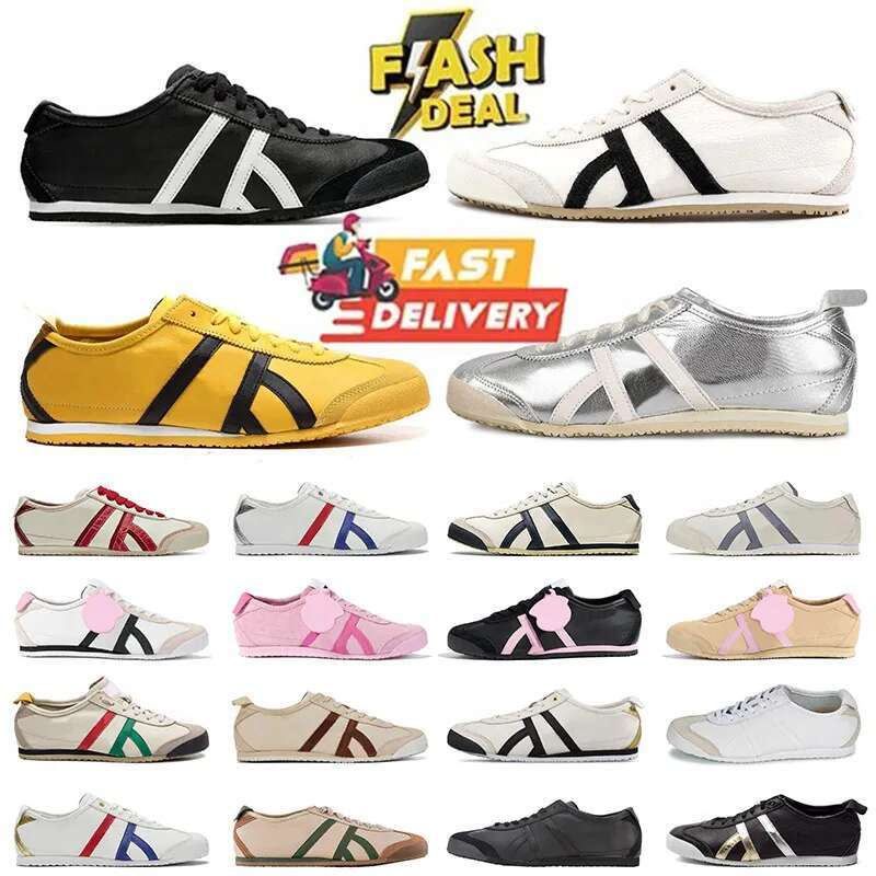 Designer Tiger Sneakers Mens Womens Casual Shoes Mexico 66 Kill Bill Silver Pink Birch Peacoat Tokuten Beige Grass Vintage Leather Lows Outdoor Trainers