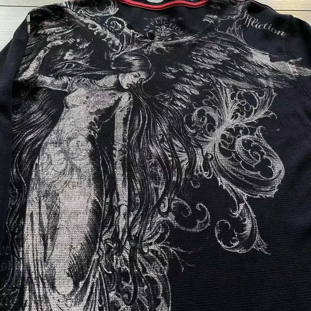 Y2K Long sLeeved T shirt Fashion Round Neck Oversized T shirt New Mens Womens Casual Gothic Clothing Tops StreetwearXJ250915