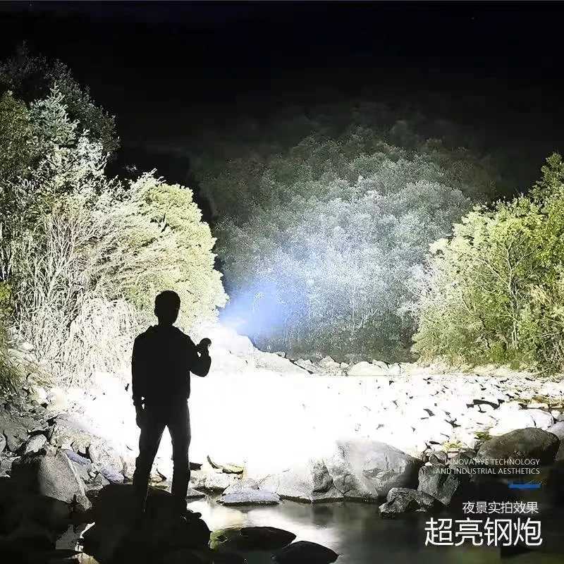 Ultra Bright Flashlight Portable Rechargeable LED Lamp High Power Tactical Lantern Waterproof Torch Outdoor Fishing Camping Lamp C250915
