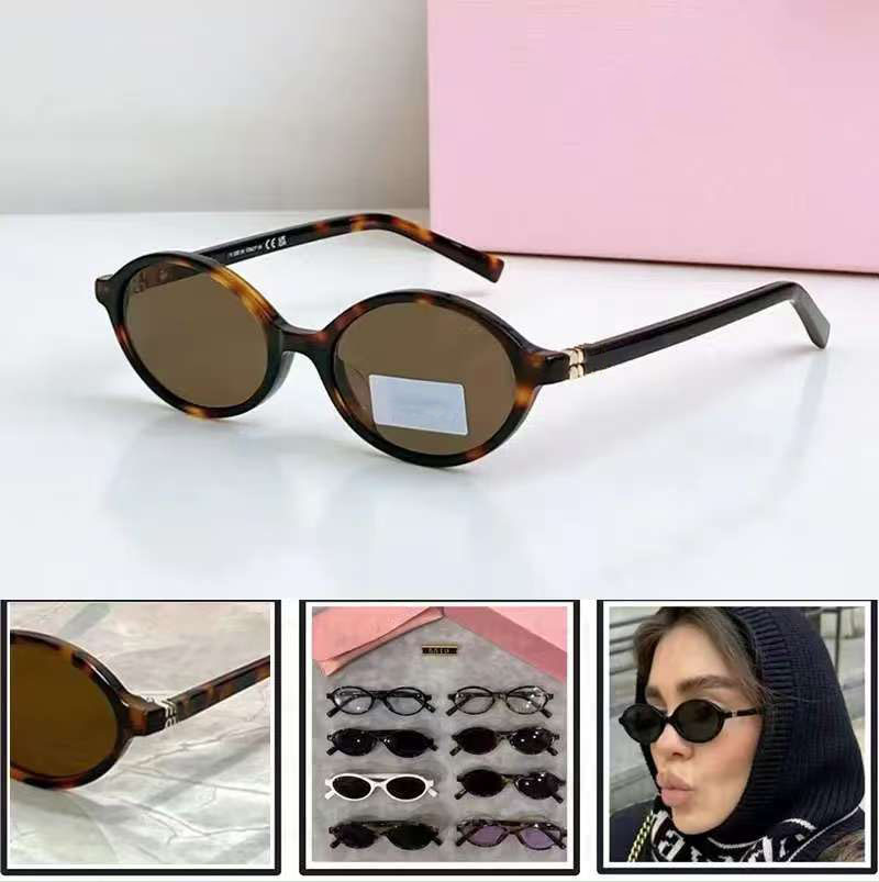 Classic Oval Designer Sunglasses Women's Vintage Sunglasses Men's Casual Fashion Glasses Small Frame Luxury UV400 Sunglasses
