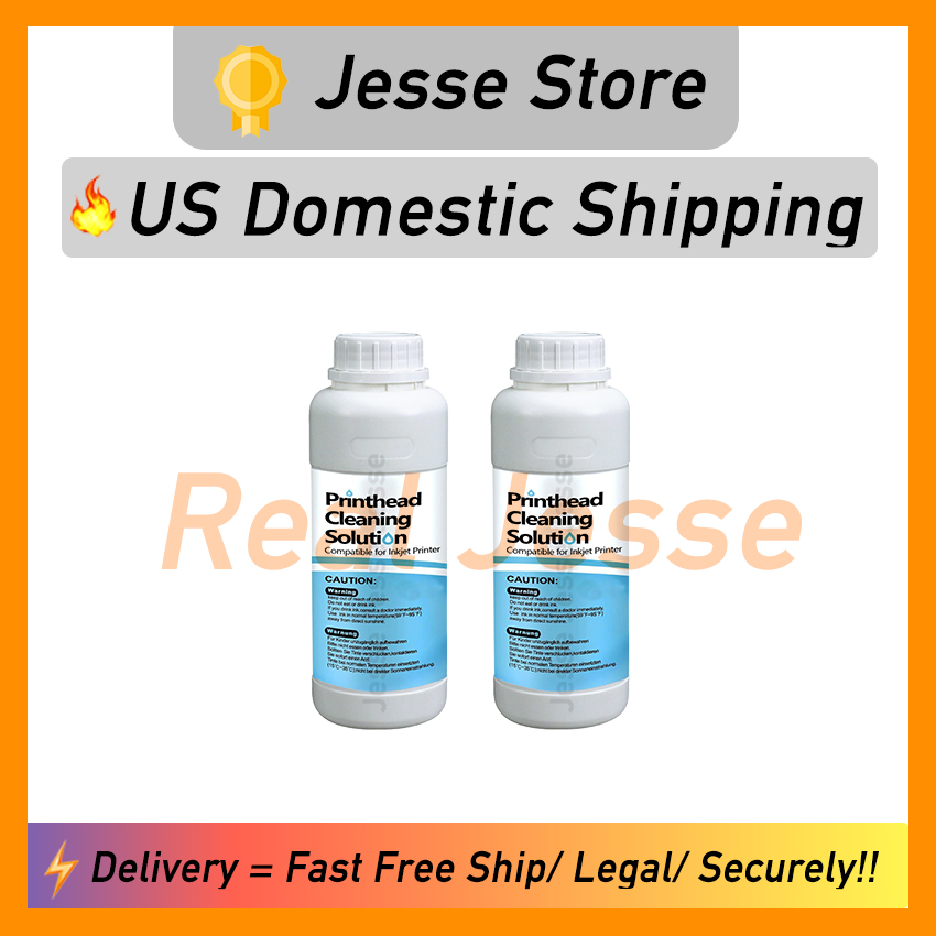wholesale Jesse Store 1000ml Printhead Cleaning Cleaner US Domestic Local Shipping Industrial Use Raw Materials Safe Privacy 100 Pass Customs