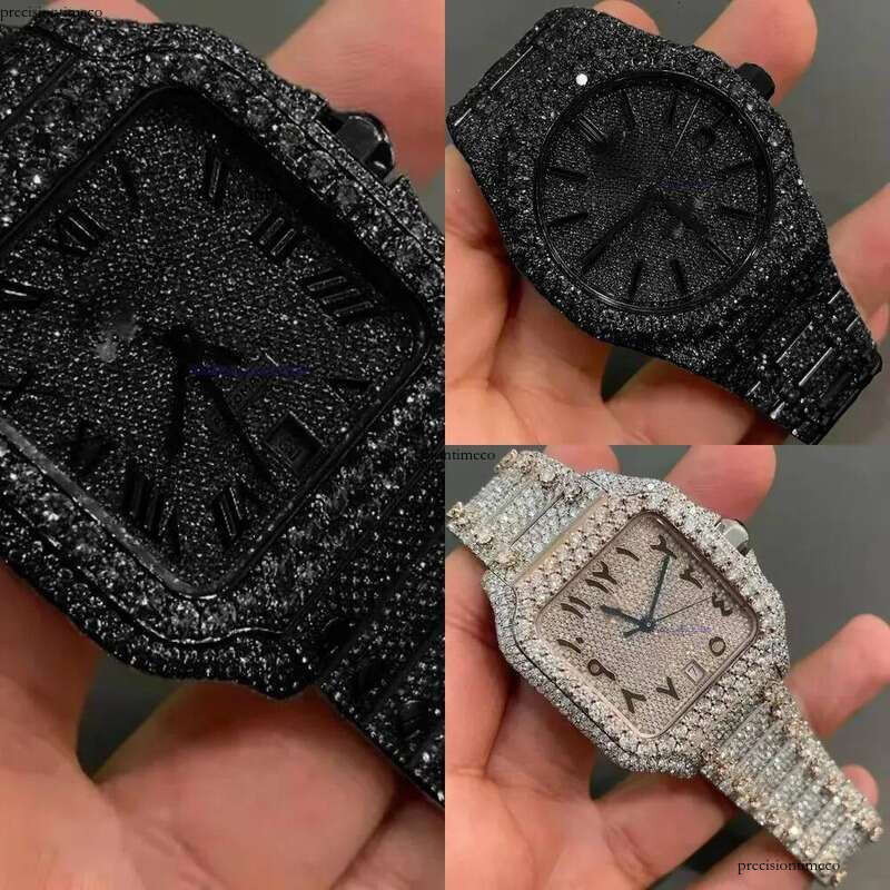 Custom watch Premium Quality Antique Fully Iced Out VVS Clarity Moissanite Dia for Men with nical Watch Pass the test Haute couture Free Delivery AA+