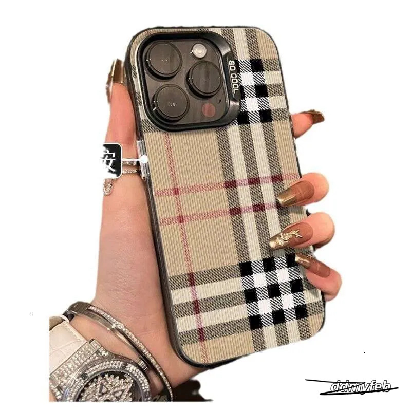 Light Plaid Suitable For Iphone 16 Max Case 15 Pro Trendy 14 Plus/13/12 Classic X ddmyFeb