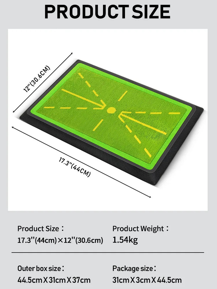 PGM High Quality Golf Training Pad for Swing Detection Batting Ball Trace Directional Mat Swing Path Pads Swing Practice Pads 250915