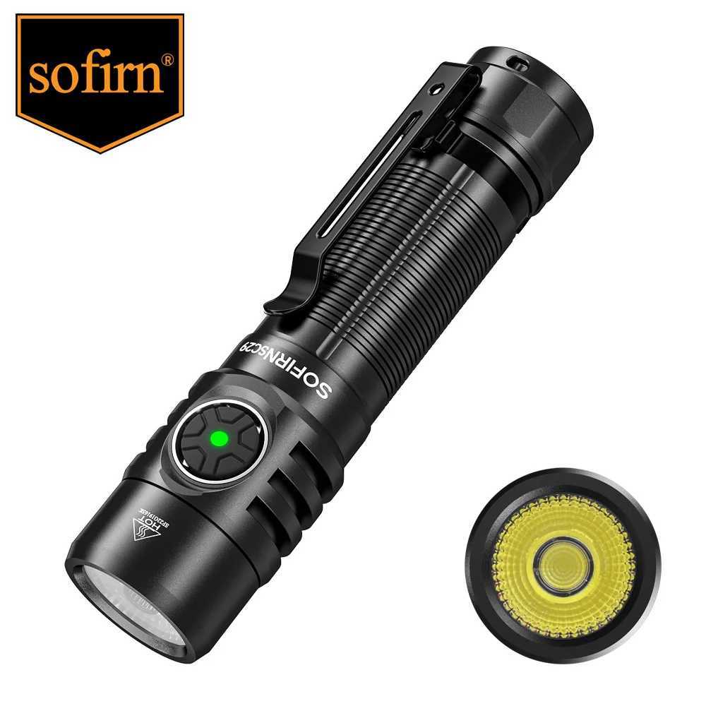 Sofirn SC29 3000 Lumens EDC Flashlight Rechargeable XHP50B LED Powerful 21700 Torch Light Lantern IPX8 for Camping Fishing C250915