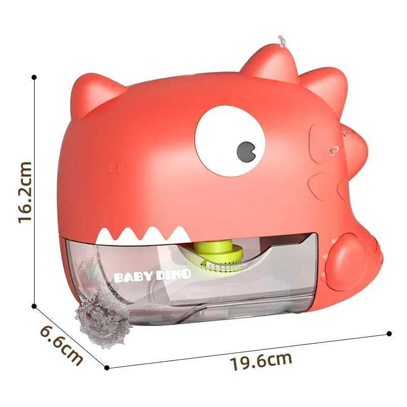 Electric Summer Bathtub Blower Foam Machine Musical Soap Bubble Machine for Kids Bubble Dinosaur Suction Cup Hanging Bath Toys C250915