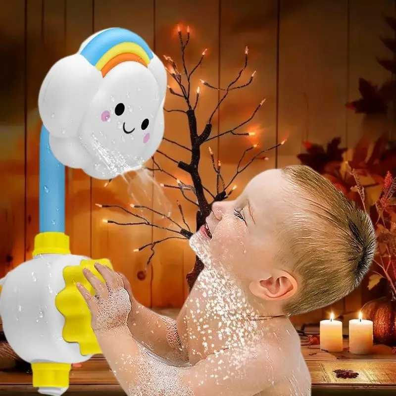 Kids Bath Toy Splashes Water Sprinkler Game with Cloud Model Bathroom Faucet C250915