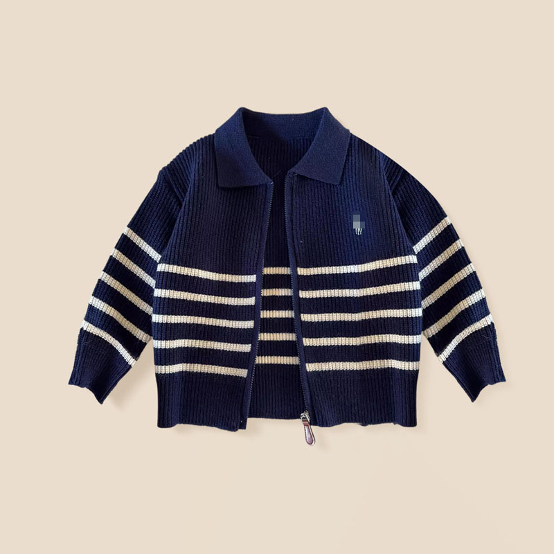 Baby POLO Sweater Kids Knit Cardigan Boys Girls Sweaters Jackets Childrens Coat Childrens Clothing L251104