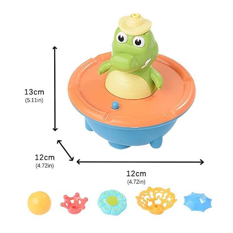 Funny Bath Reptile Toy For Kids With Replaceable Nozzles Waterproof Childrens Favorite Bathing Play C250915