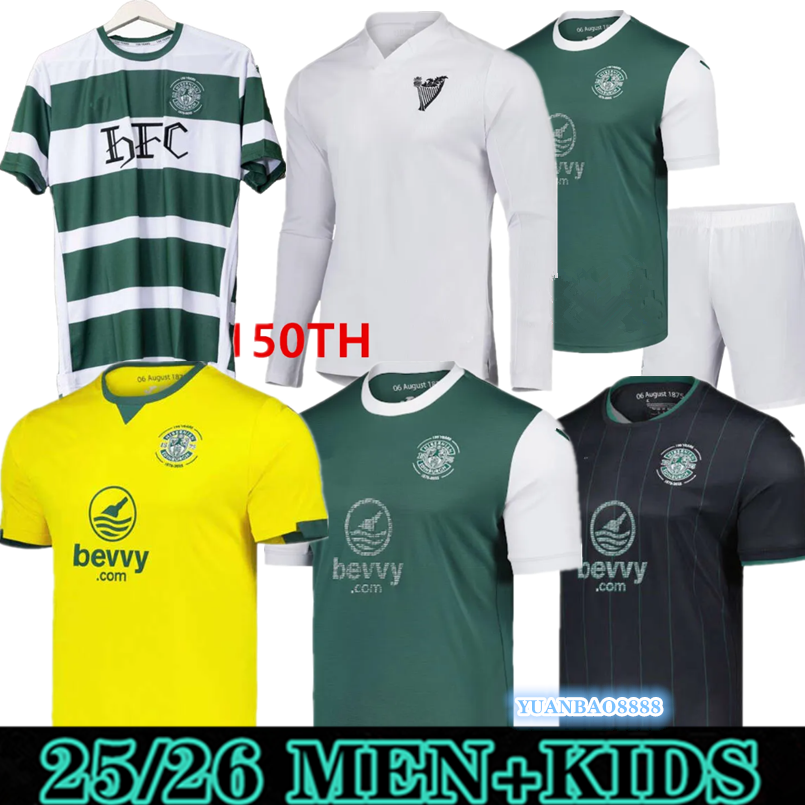 3XL 4XL Hibernians FC 2025 2026 special Soccer Jerseys home away 3rd 25 26 HibernianH FC 25-26 Home Kit Football Shirt Uniforms Men Kids Kits 6666