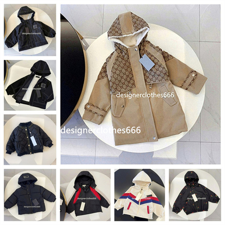 Winter kids Brand Down jacket Quality Fashion Children's Boys Girls Jacket Designer Down jacket Fashion warm windproof jacket Sport coat size 90-160cm B23