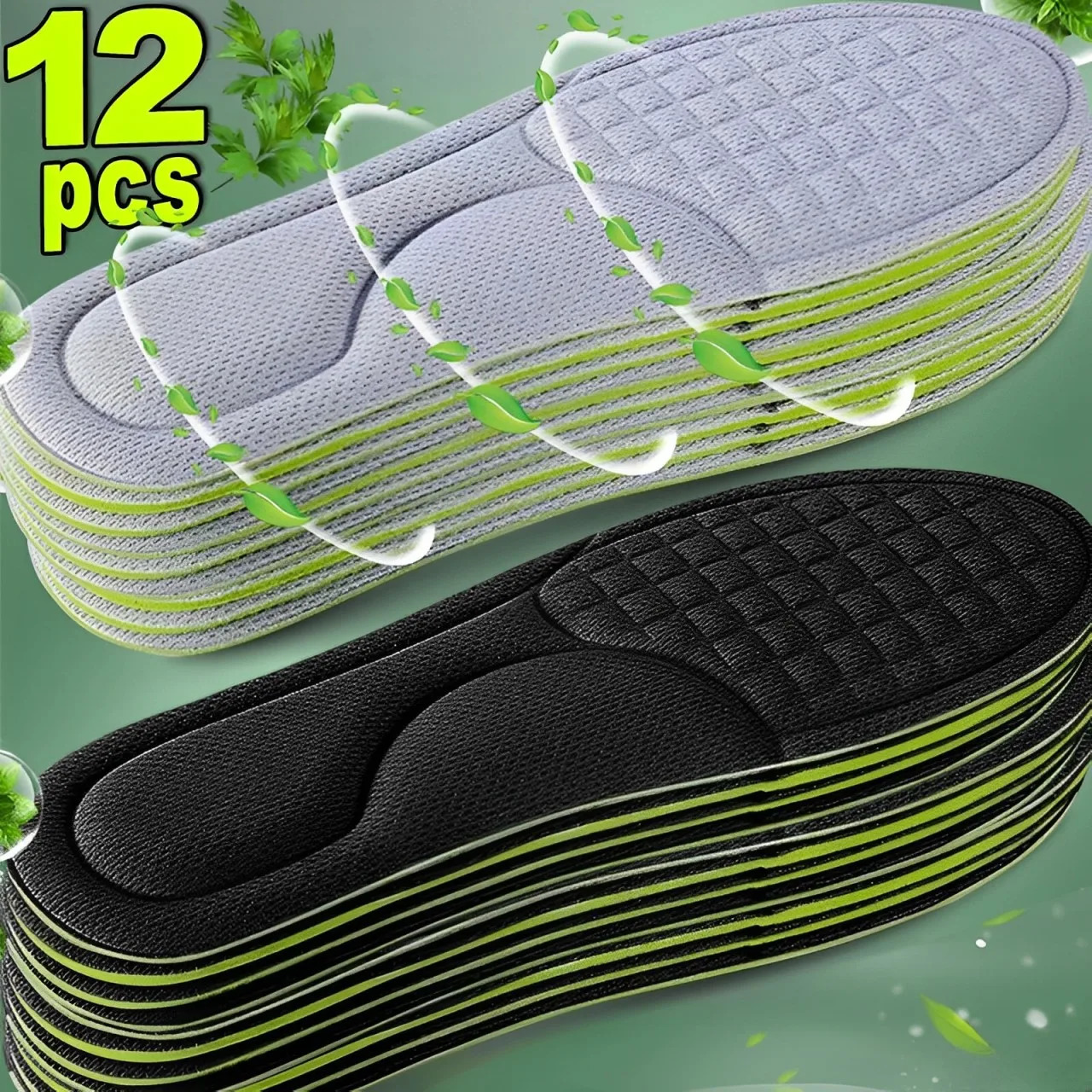 212Pcs Nano Memory Foam Soles Shoe Sports Spect Spects Inserts Sweatbsorbing Deodorant Cushion Sole Paddings250915-image
