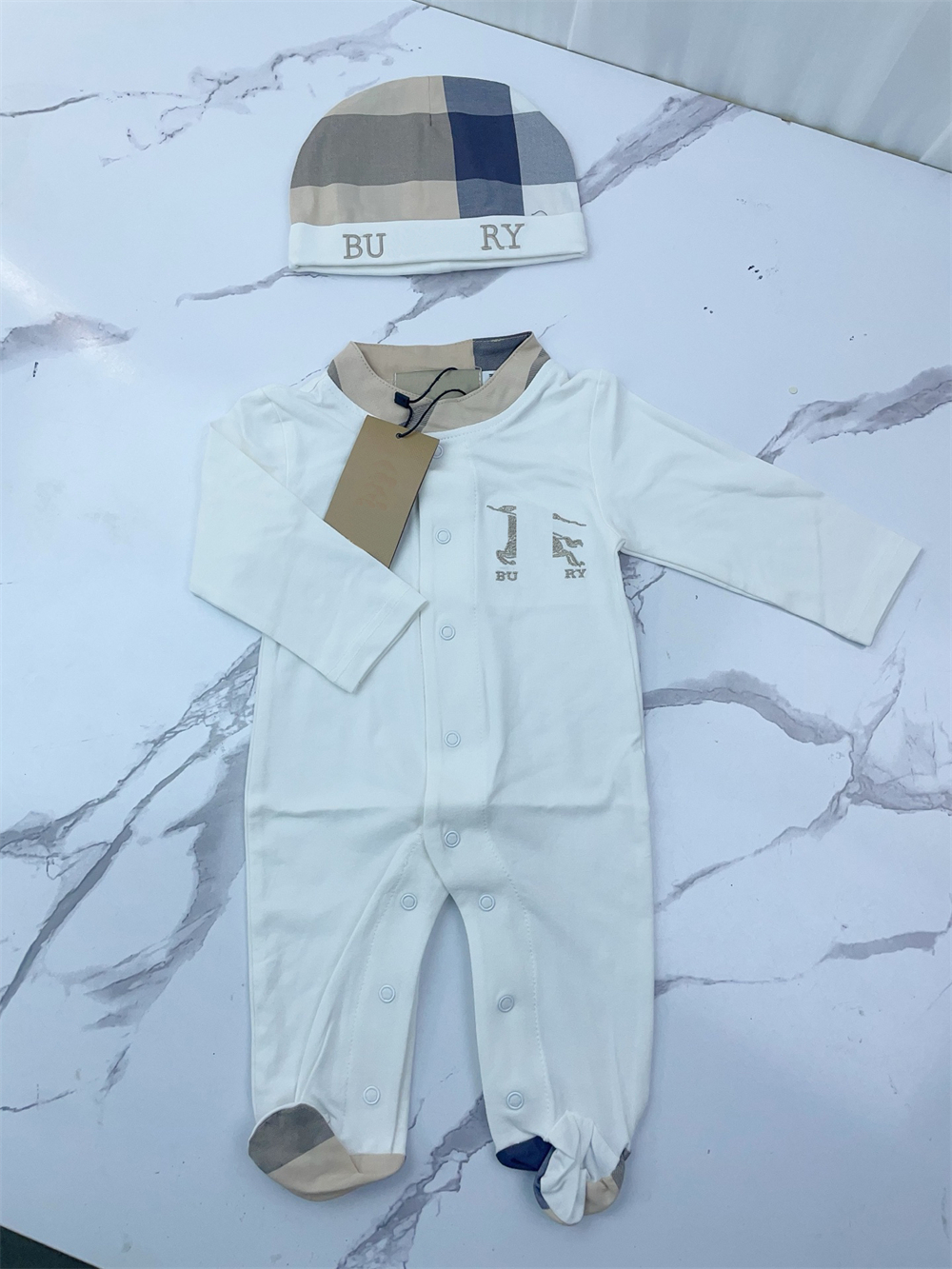 Baby Jumpsuit Kids Bodysuit For Babies boys Girl Designer Brand Letter Costume Overalls Clothes Outfit Romper Outfi Bib Hat