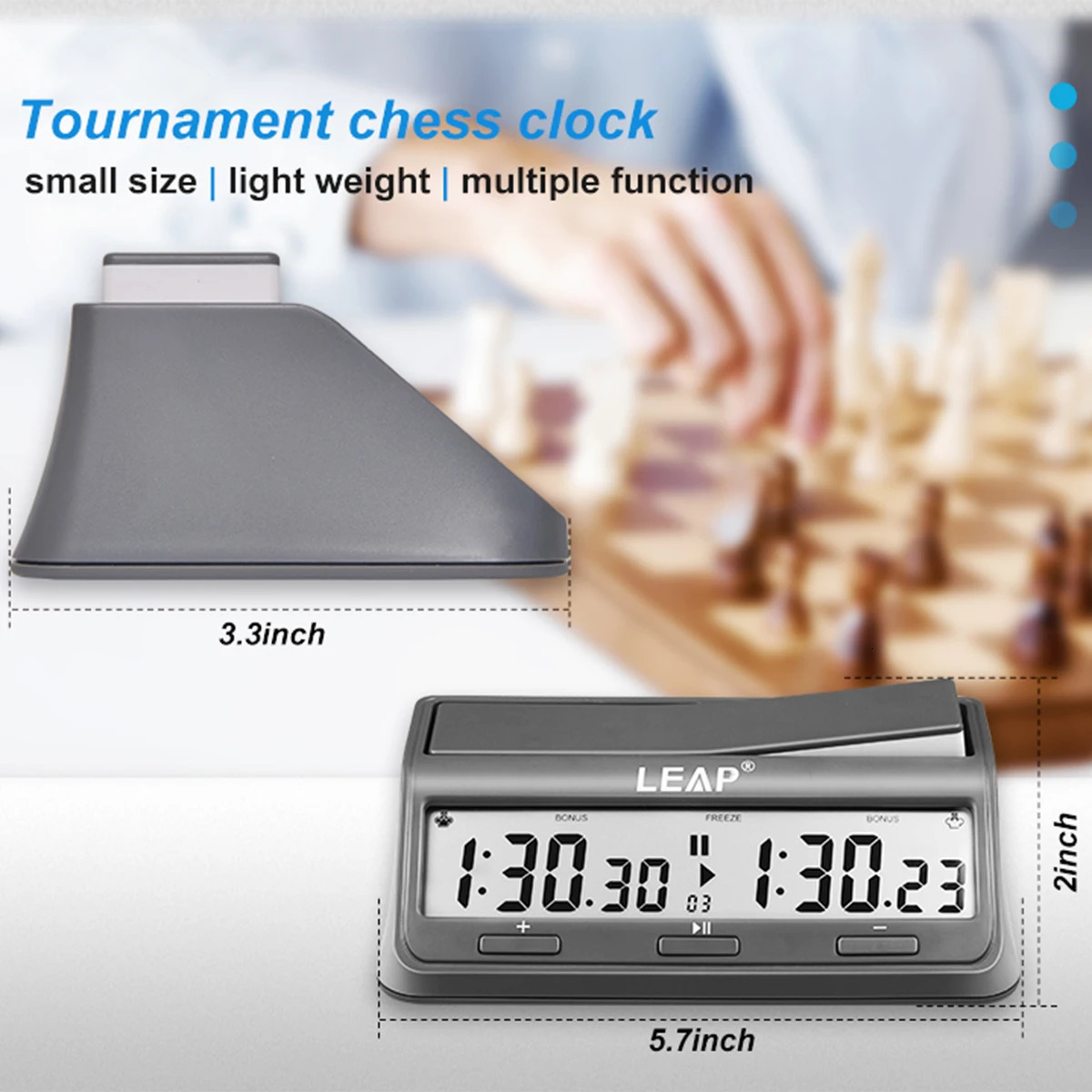 Professional Chess Clock Multifunctional Digital Watch Accurate Count Up Count Down Timer Board Game Stopwatch 250915