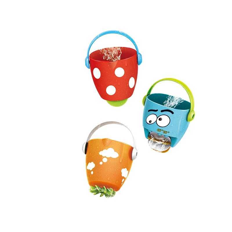 Baby Shower Bath Toys Baby Bathroom Bathtub Mini Leaky Bucket Beach Toys Sprinkling Shower Play Water Cups Gifts For Toddler C250915
