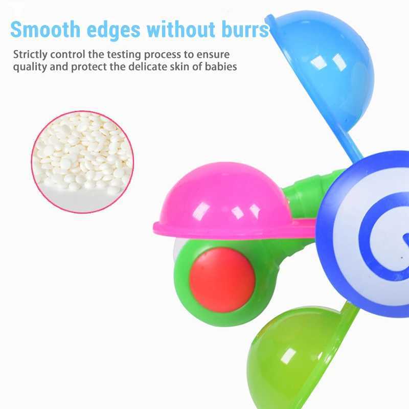 Baby Bath Colorful Windmill Toys Spinner Squirt Water Game Set Children Bathing Interaction Sprinkler Toys Baby Bathing Gifts C250915