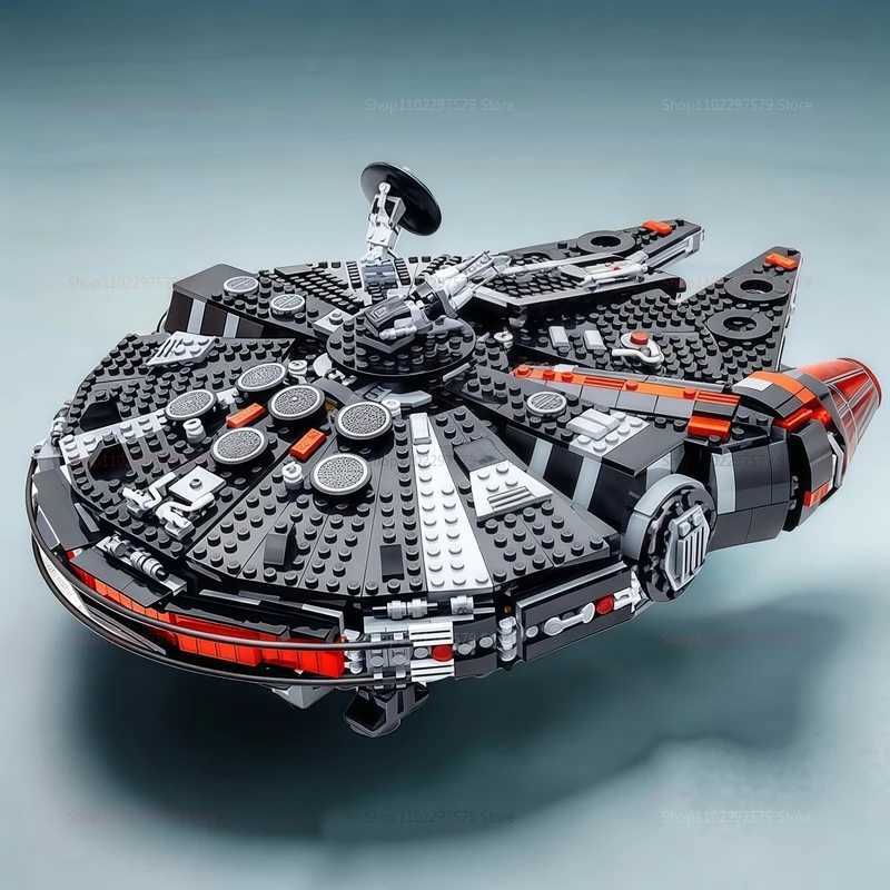 2025 NEW 1579PCS 75389 Star Battle Rebuilding Milky Way The Dark Falcon Millennium Falcon DIY Model Building Block Birthday Gift Z250915