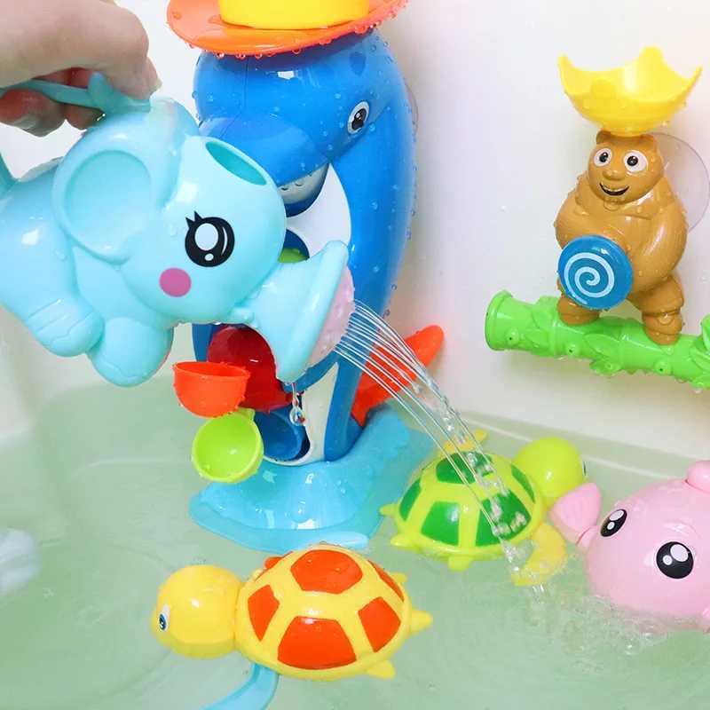 Baby Bath Toy Bathing Cute Elephant Shower Swimming Water Spraying Clouds Shower Bath Toy For Kids Water Playing Toy Y250915