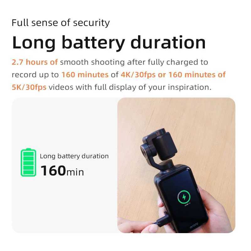 ORDRO M5 Pocket Video Camera Action Vlogging Digital Camcorder 5K 3axis Face Tracking 35 Touch Sn Infrared Night VisionW250915