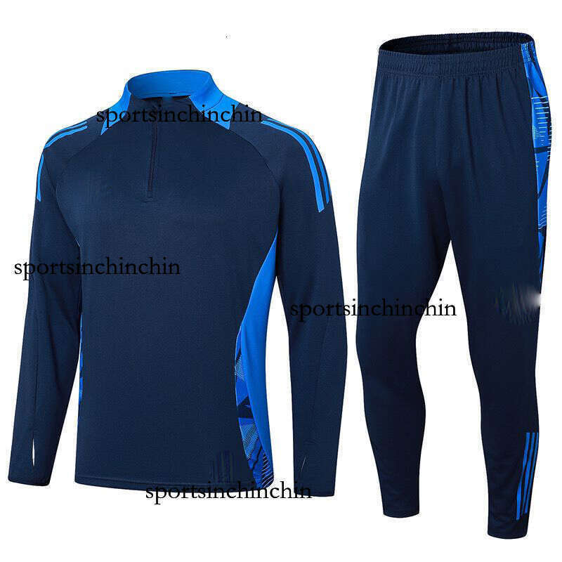 2025/26 Season New Football Sportswear Adult Training Running Set Adult Half-Zip Long-Sleeve Casual Match Outfit Kit Jersey