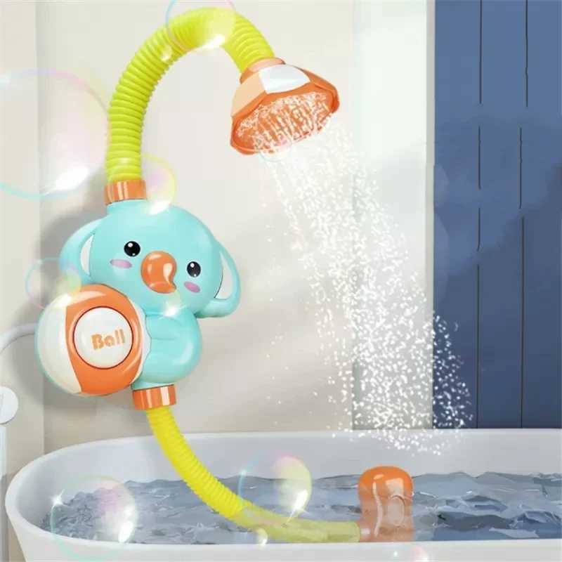 New Bath Toys Baby Water Game Elephant Model Faucet Shower Electric Water Spray Toy For Kids Swimming Bathroom Baby Toys Gifts Y250915
