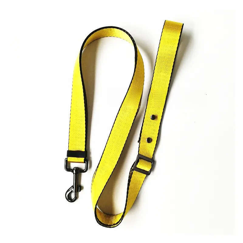 2025 new Designer Leashes Strong Durable Nylon Dog Training Leash Jacquard Letter Pattern Traction Rope 4 Feet/5 Foot Long 3/4 Inch 1 In Wide for Smal