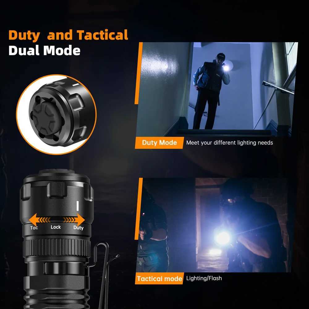 Sofirn New SK1 1300lm Tactical Flashlight SFT25R LED Light 18650 USB C Rechargeable 479m EDC Torch IP68 Lamp with Dual Switch C250915