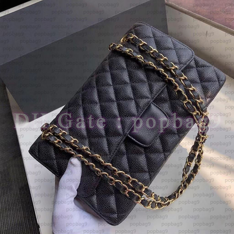 luxury Flap bag designer bag Flap Bag Shoulder Bag women luxury handbag Mirror mini Quality Caviar Sheepskin crossbody bag Luxury Bag Quilted purse hobo 25cm