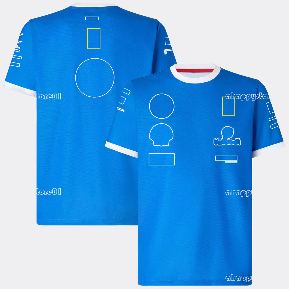 F1 Shirt 2025 F1 Team Special Edition Blue T-Shirt Formula 1 Driver Racing Celebrate T-Shirts Fans Crew Neck Short Sleeve Unisex Tee Plus Size 8Fa