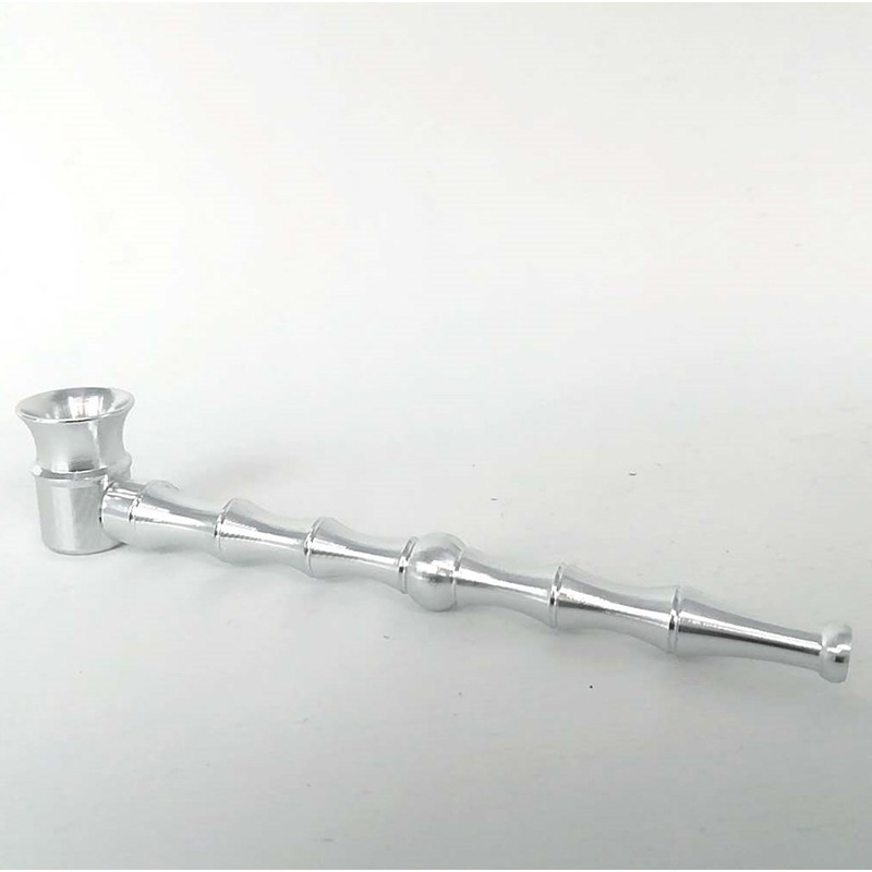 Metal aluminum Pipe Portable Bamboo Pipe For Men to Smoke Tobacco Leaves and Sweat Tobacco Pipe Y7