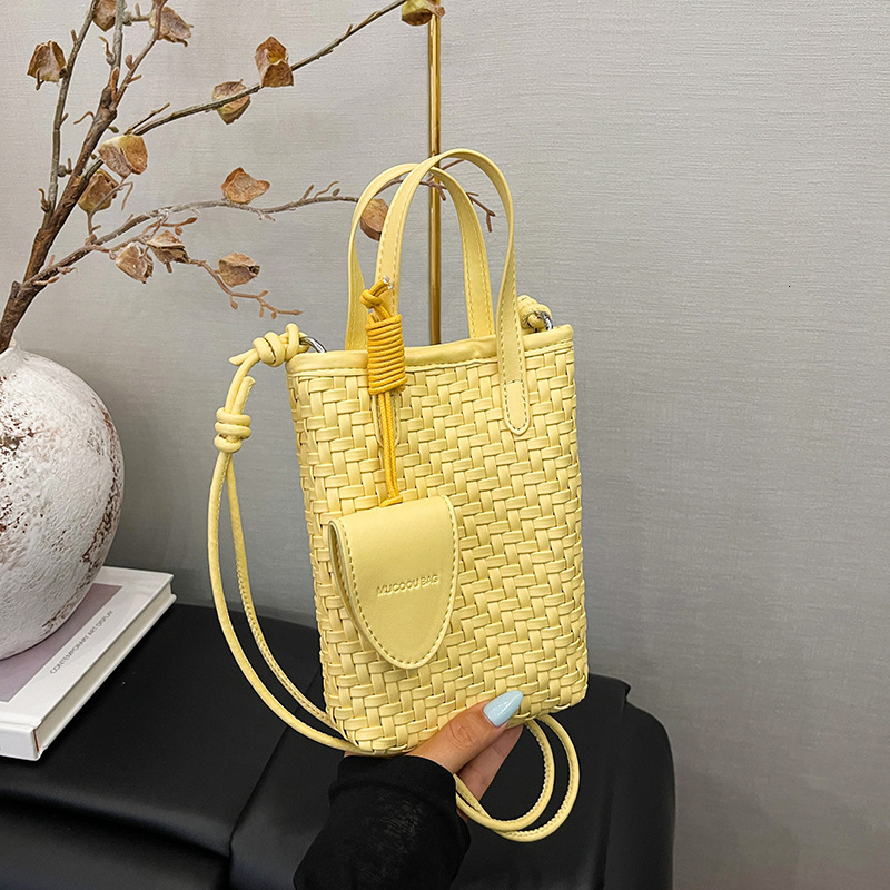 Luxury Brand Designer Bag Bags Summer Woven Bag 2025 New Style Fresh And Artistic Handbag For Women, Versatile Crossbody Tote Bag