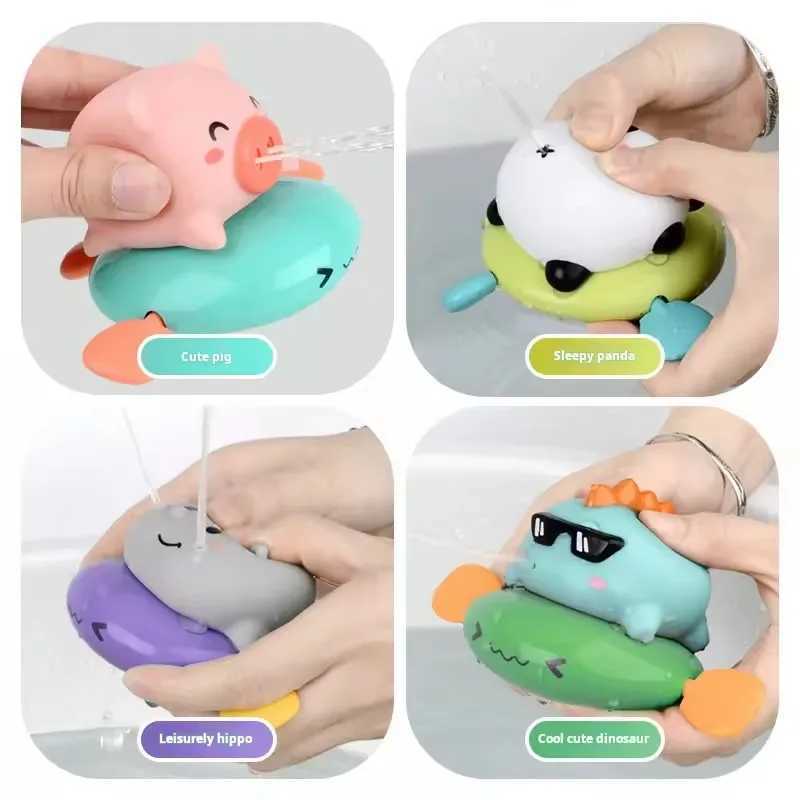 Bath Toys for Kids Fun Floating Squeeze and Squirt Bathtub Squirters Cute Floating Swim Cartoon Animal Childrens Water Bath Toy C250915