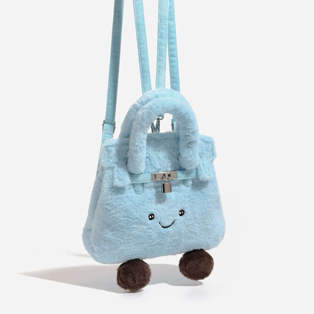 Large Style Soft Sherpa Fabric Purse with Multiple Carrying Options
