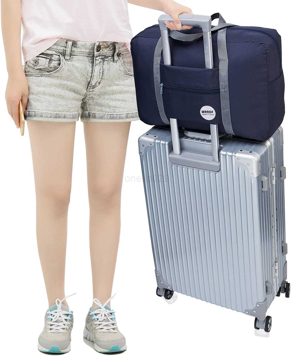 For Spirit Airlines Personal Item Bag 18x14x8 Travel Duffel Bag Underseat Foldable Carryon Luggage for Women W250915