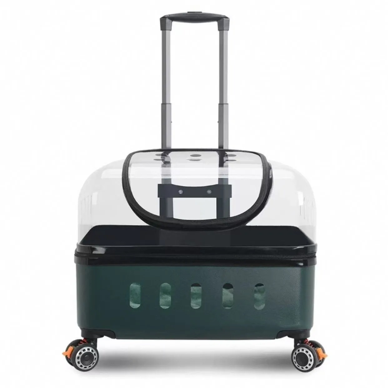 Pet suitcase cat bag portable for outdoor use large size two cats luggage transparent dog suitcase aviation suitcase small cart