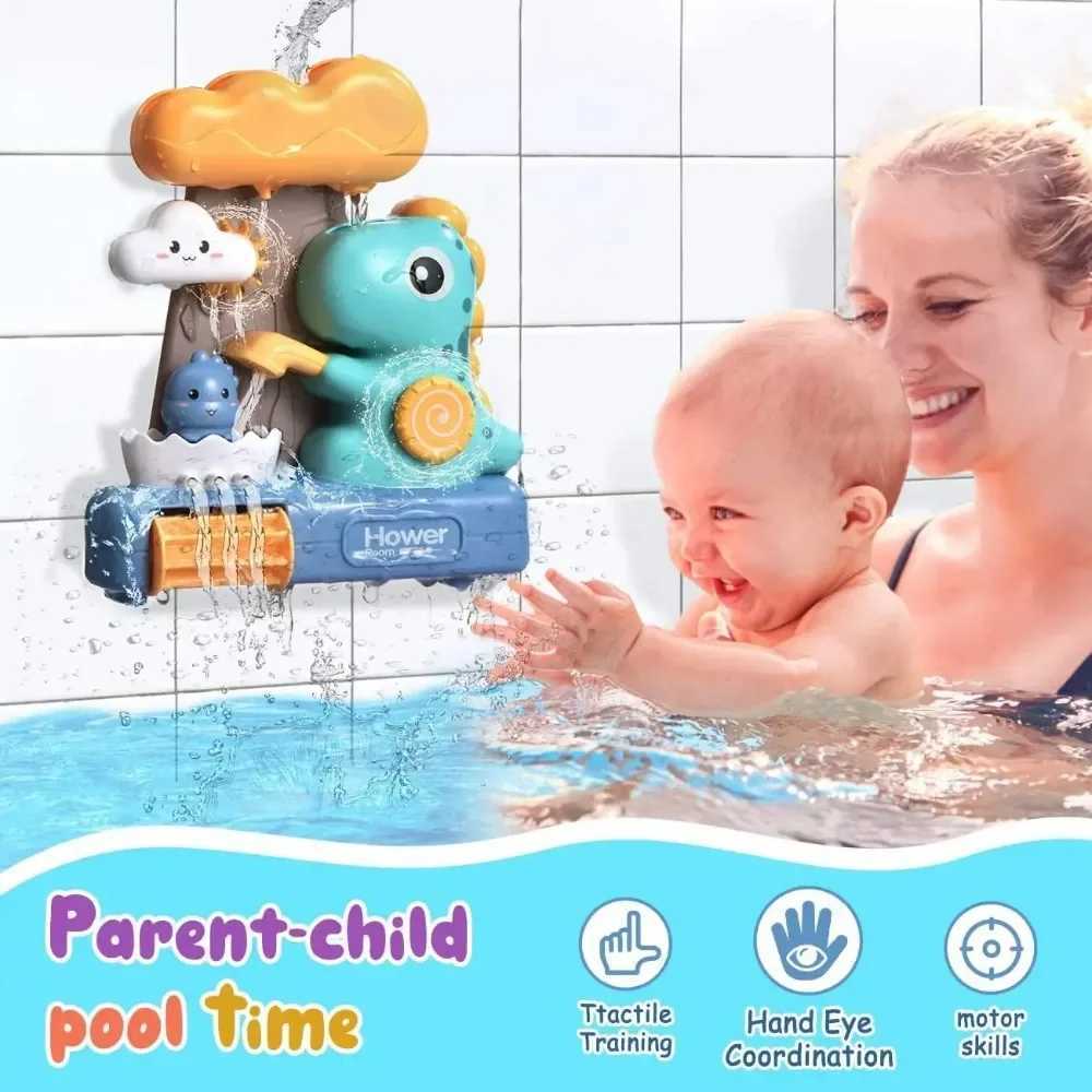 Baby Bath Water Play ToysStacking Cups Water Spray Bathroom Bathing Toy Dinosaurs Bath Toys Bathing Shower Accessories Toy C250915
